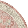 thumbnail image 5 of SAFAVIEH Aubusson AUB105Q Handmade Red / Ivory Rug, 5 of 7