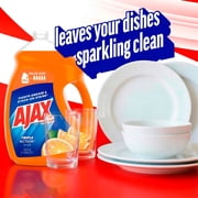 Ajax Ultra Triple Action Dishwashing Liquid Dish Soap, Orange Scent, 145 Fluid Ounce
