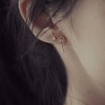 thumbnail image 1 of Pendientes Heldig chapados en plata S925 circonitas brillantes estilo retro, 1 of 4