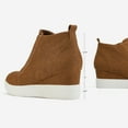 thumbnail image 4 of Dream Pairs Women’s Platform Wedge Sneakers Ankle Booties, 4 of 5
