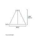 thumbnail image 4 of ET2 Lighting E22728-GLD 40 in. Groove LED Pendant - Gold, 4 of 10
