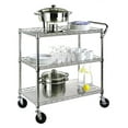 thumbnail image 2 of Seville Classics 3 Shelf Commercial Utility Carts, 2 of 2