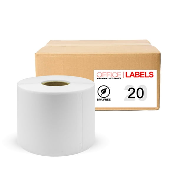 20 Rolls of 30256 Compatible Large Shipping Labels for DYMO 2-5/16" x 4" (59mm x 104mm)