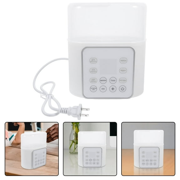 Foxnovo Double Bottle Milk Warmer White Plastic 1Pcs With Auto Shut Off For Parents with Twins