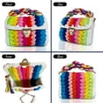 thumbnail image 5 of Evening Clutch Bag for Women, Handmade Crochet Wedding Party Purse, Small Flap Formal Crossbody Handbag Evening Clutch, 5 of 6