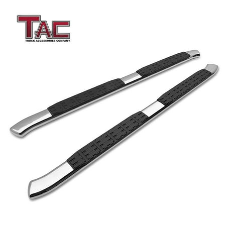 Stainless Steel Running Boards TAC Side Steps for 2005-2019 Toyota Tacoma Double Cab 4