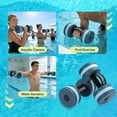 thumbnail image 2 of Fitply 2PCS Water Weights Aquatic Pool Dumbbells, EVA Foam with Handle Strip, Lightweight for Upper Body Water Aerobics Exercise, 2 of 5
