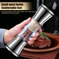 thumbnail image 4 of Waroomhouse Stainless Steel Salt Grinder Adjustable Coarseness Easy to Clean Double Head 2 in 1 Grinder for Seasoning, 4 of 8