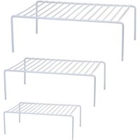Drawers Cabinet Organizers Product Image Mainstays 3 Piece Wire Shelves White