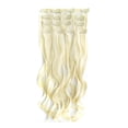 thumbnail image 1 of Ensemble de Sept Pièces Extensions de Cheveux à Clip Longues et Bouclées pour Femmes en Fibre Synthétique, 1 of 7