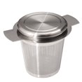thumbnail image 1 of Colador de té de metal de acero inoxidable, tetera de doble oreja, colador de té de viaje, accesorios para juego de té, 1 of 6