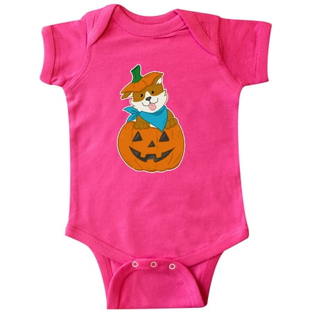 

Inktastic Cute Halloween Corgi in Pumpkin Gift Baby Boy or Baby Girl Bodysuit