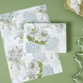thumbnail image 4 of AUR Floral Wrapping Paper, Blue Hydrangea Flowers & Gingham Check, 4 Different Design for Wedding, Bridal Shower, Mother's Day, Birthday, 12 Folded Sheets, 27.5 x 19.6 inches Per Sheet, 4 of 9