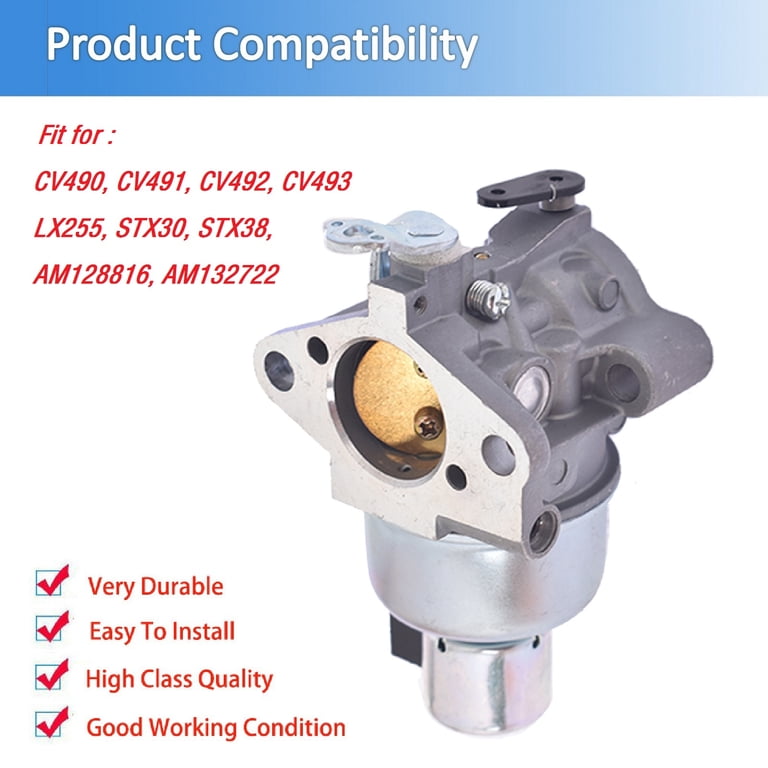 12 853 117-S CARBURETOR Kit for Kohler CV Series CV490 CV491 CV492 CV493