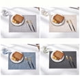 thumbnail image 4 of Cloth Placemats,Fabric Mat,Cotton Linen Blend Machine Washable Double Layered Durable Place Mats Heat Resistant Placemats Wrinkle Free Thick Fabric Dining Table Mats(Apricot), 4 of 7