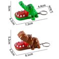 thumbnail image 4 of Boca de cocodrilo, regalo Juegos familiares Novedad Juguete práctico con llavero Morder la mano Cocodrilo Juguetes Morder Dedo Juego Gags Juguete, 4 of 4