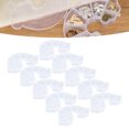 thumbnail image 4 of Jewelry Storage Box, Multi Grid Dust Proof Plastic Rainbow Shaped Transparent Storage Box Wear Resistant Clear Display Multi Purpose  for Jewelry for Necklaces, 4 of 7