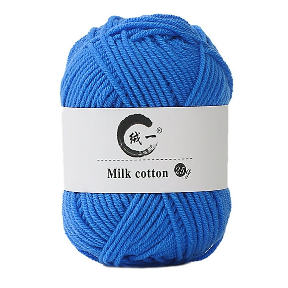 K Knitting Yarn Milk Cotton Yarn Hand Knitting Crochet Yarn Soft Diy Yarn For Knitting Projects 25G Weight 71 Yards Length Acrylic Yarn For Sweaters Hats And Dolls