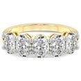 thumbnail image 5 of IGI Certified Oval Shape Lab Grown Diamond Anniversary Band Ring For Women | 5 Stone 7 CT TW In 14K Yellow Gold | FG-VS1-VS2 Quality Portia Friendly Diamonds Band Ring, 5 of 5