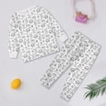 thumbnail image 2 of Fshinging Ensembles Assortis pour Garçons Pyjamas à Manches Longues Imprimé Lapin de Pâques 2 Pcs Taille 3-4 Ans, 2 of 3