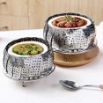 thumbnail image 3 of Vegetable Steamer, Collapsible Vegetable Steamer with 4 Stainless Steel Legs, Diameter 14-23cm, for Cooking Vegetables and, 3 of 5