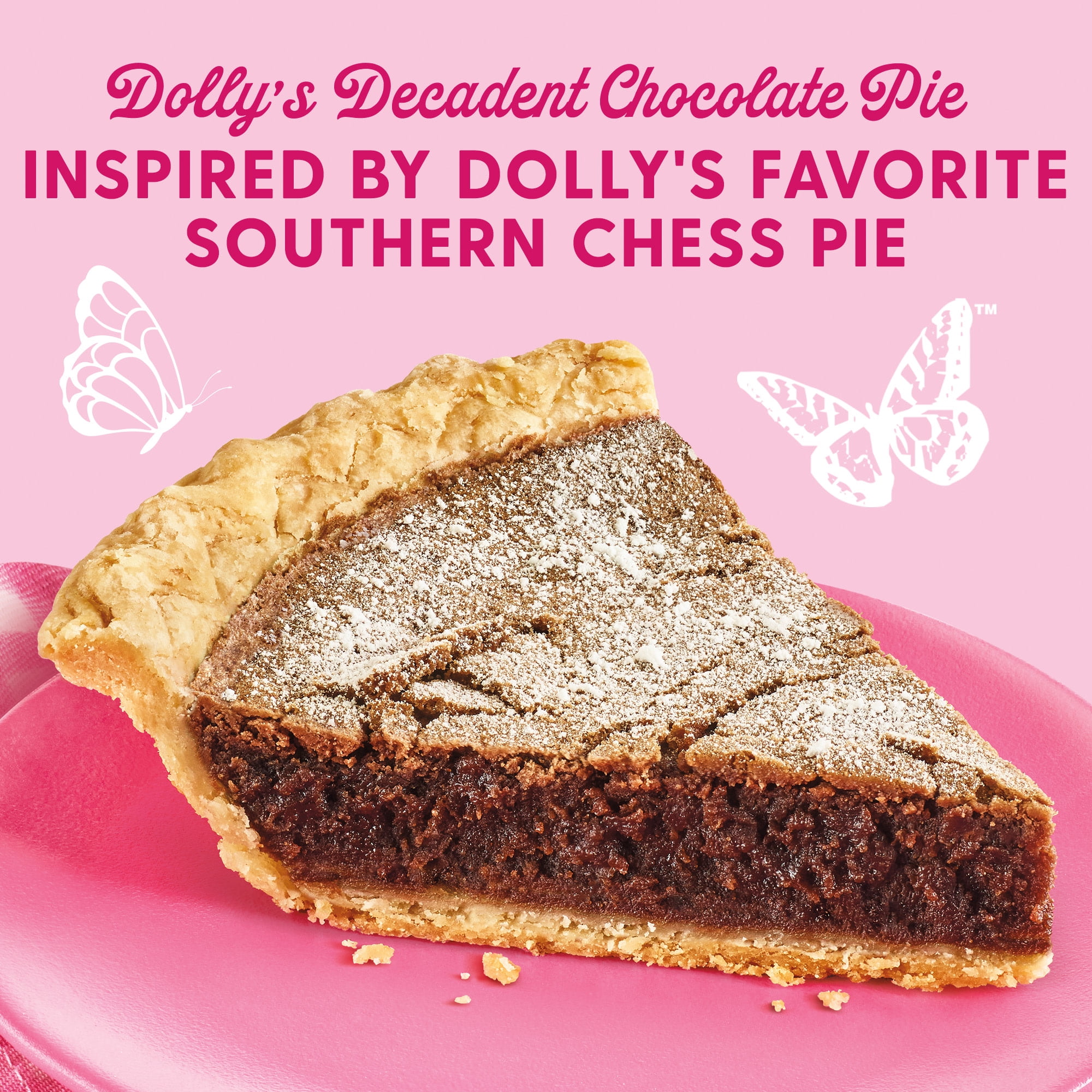 Dolly Parton's Decadent Chocolate Pie, Whipped, Thaw-and-Serve (Frozen) 21.6 oz.