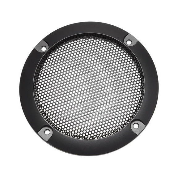 Speaker Grill Cover 2 Inch Mesh Decorative Circle Subwoofer Protector Black