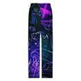 thumbnail image 4 of Custom Gamer Gaming Controller Button （1） Pajamas Leisure Trousers Soft Warm Sleepwear Bottoms Loose Retro Nightwear, 4 of 6