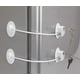 thumbnail image 1 of 2 Pack Refrigerator Lock With 4 Keys, Refrigerator Lock Dorm Freezer Door Lock And Child Safety Cabinet Lock With Strong Adhesive, 1 of 5