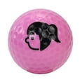 thumbnail image 2 of Pelotas de golf para práctica profesional, bolas de para entrenamiento de golf de doble capa para interiores y exteriores para ejercicios de Go Rosado Soledad Pelota de práctica de golf, 2 of 8