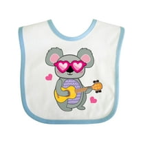Inktastic Koala Cute Girls Guitar Girls Baby Bib