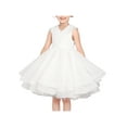 thumbnail image 1 of Robe Fille Col Rond Blanc Cassé Danseuse Fête Princesse 7 Ans, 1 of 6