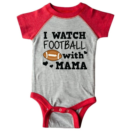 

Inktastic I Watch Football with My Mama Gift Baby Boy Bodysuit