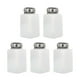 thumbnail image 1 of Botella dispensadora de alcohol de 5 piezas de 6 oz/180 ml, contenedor vacío, blanco, 1 of 5