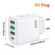 thumbnail image 3 of Cargador rápido de pared USB C tipo C PD25W+3USB QC3.0 2.4A 4 puertos para iPhone 14 13 12, 3 of 8