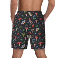 thumbnail image 4 of Uemuo Forest Flora and Insects Pattern Mens Swim Trunks Quick Dry Board Shorts with Mesh Lining, Stretch Beach Shorts Quick Dry No-Chafing Board Shorts-XX-Large, 4 of 9