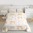 thumbnail image 2 of Feelyou Orange Princess Bow Full Size Comforter Sets, Abstract Bedding Sets, 3pcs, 2 of 8