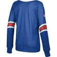thumbnail image 3 of Women's Epoch Lacrosse Blue Toronto Rock Boat Neck Pullover Sweatshirt, 3 of 3