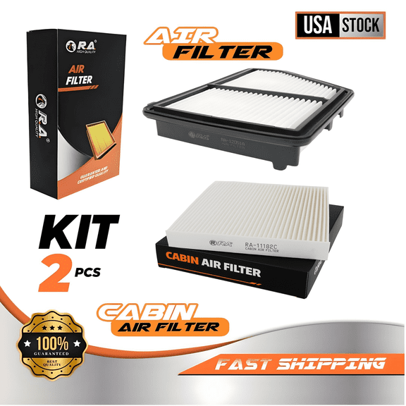 Engine & Cabin Air Filter Set for Honda HR-V 2023 2024 2025 L4 2.0L LX EX-L Uniq