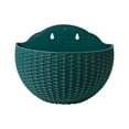 thumbnail image 1 of Youkk Easy To Install Double-layer Plastic Flowerpot For Walls Drainage Flower Pot Blackish Green 1Set, 1 of 6