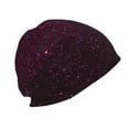 thumbnail image 3 of Gaeub Dark Purple Glitter Knit Cuffed Beanie Top Level Beanie Men Women Winter Knit Caps Soft Ski Hat, 3 of 7
