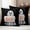 White, variant on Black White Halloween Outdoor Waterproof Pillow Covers, Ghost Modern Art Decorative Square Throw Pillowcase Sofa Cushion Sham for Patio/Couch/Chair, 16"x16" 2 Pack