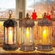 thumbnail image 3 of Hexagonal Candle Lantern with Lights, Set of 3 Decorative Lanterns-6.1 inch, Lanterns Decorativ, 3 of 4