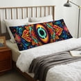 thumbnail image 4 of Balery Vibrant Psychedelic Eye Funda Protectora para Almohada Corporal de Algodón Hipoalergénico con Cierre(55 x 21 pulgadas), Almohadas No Incluidas, 4 of 7