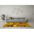 thumbnail image 3 of Ahgly Company Indoor Rectangle Abstract Yellow Modern Area Rugs, 5' x 7', 3 of 4