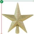 thumbnail image 3 of Tree Top Star Decoración creativa Polvo pegajoso Tridimensional Estrella de cinco puntas Plata Decorativo Holiday Bethlehem Star Ornament Xemadio WRST-36, 3 of 5