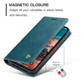 thumbnail image 3 of Dteck Case for iPhone 14,Vintage PU Leather Wallet Case TPU Bumper Card Slots Kickstand Magnetic Shockproof Flip Folio Cover for iPhone 14 6.1-inch,Blue, 3 of 5