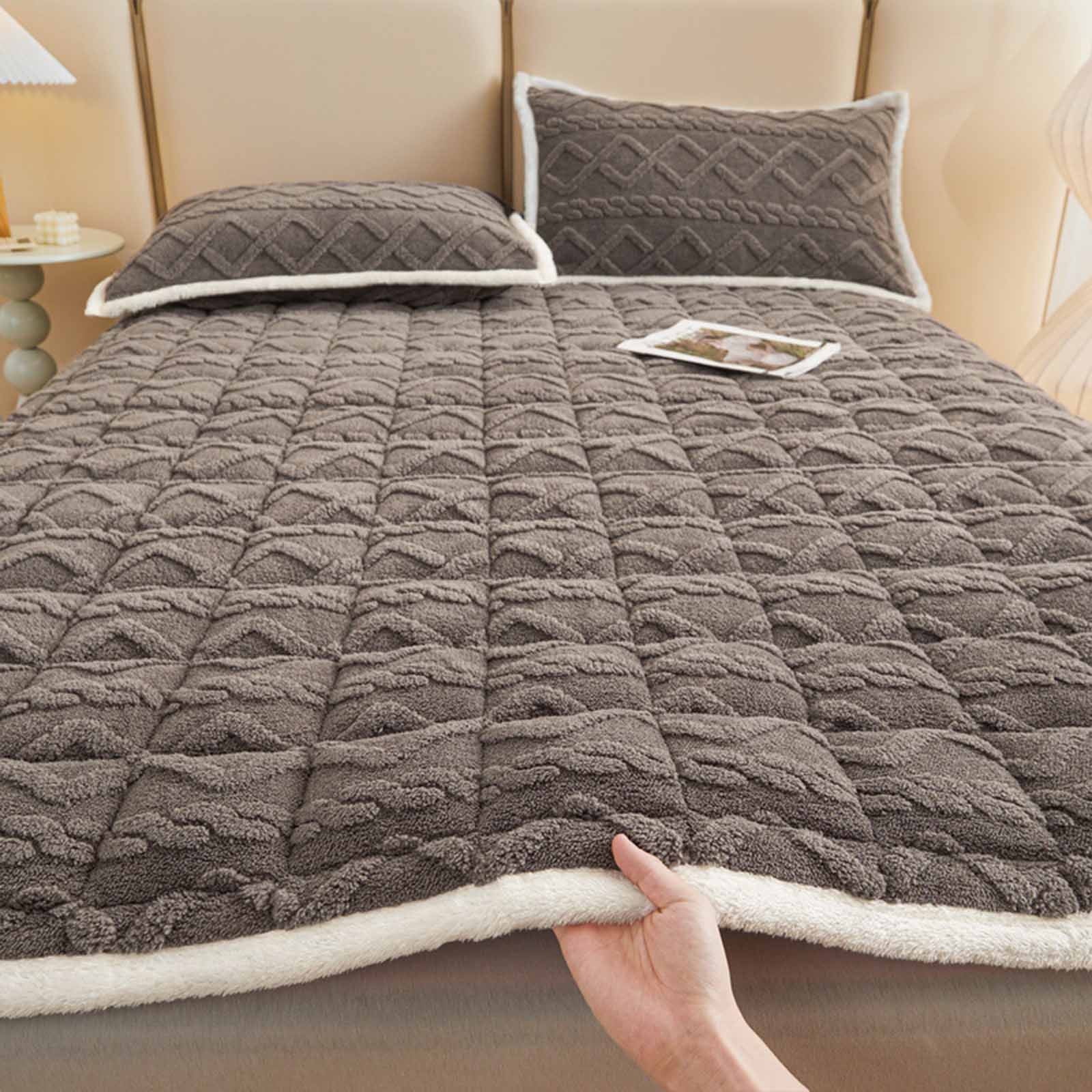 Taffeta Mattress, 2025 New Winter Warm Tatami Mat, Breathable Washable Mattress, Topper Student Dormitory Cotton Padded Mattress, 70.8x78.7in