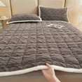 thumbnail image 6 of Kchsji Mattress Pad 70.9x78 Inch Thickened Warm Mattress Topper Quilted Sleep Layer Anti Slip Coverage, Winter Bedding Decorations Comfort Decors, for Bedroom Apartment Master Bed Cold Season, 6 of 7