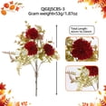 thumbnail image 5 of Artificial Chrysanthemums Silk Fall Flower, Fake Flowers Ball Flower Bouquet for Autumn Wedding Table Centerpieces Vase Floral Arrangement Front Porch Thanksgiving Cemetery Indoor Outdoor Decor, 5 of 5